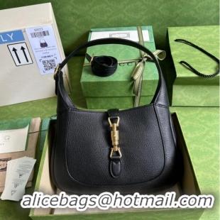 Reasonable Price Gucci Jackie 1961 small natural grain bag 636709 Black