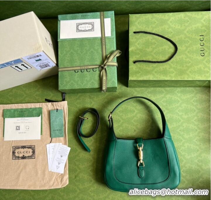 Classic Gucci Jackie 1961 small natural grain bag 636709 Emerald green