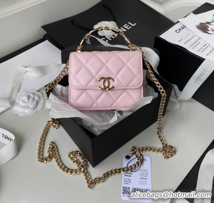 Top Quality Chanel CLUTCH WITH CHAIN AP2758 Light Pink