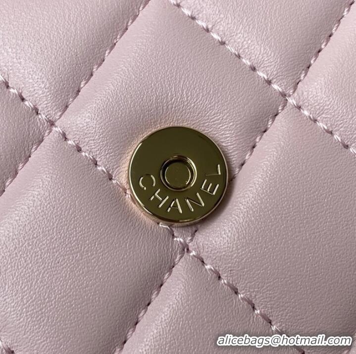 Top Quality Chanel CLUTCH WITH CHAIN AP2758 Light Pink