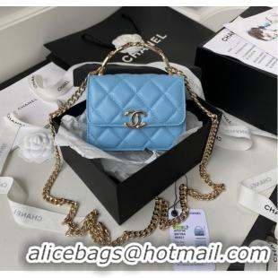 Good Product Chanel CLUTCH WITH CHAIN AP2758 blue