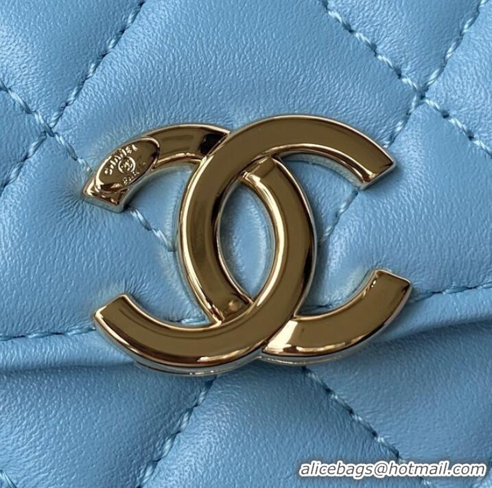 Good Product Chanel CLUTCH WITH CHAIN AP2758 blue