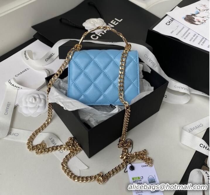 Good Product Chanel CLUTCH WITH CHAIN AP2758 blue