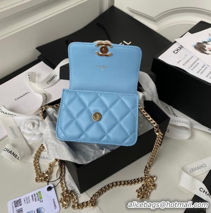 Good Product Chanel CLUTCH WITH CHAIN AP2758 blue