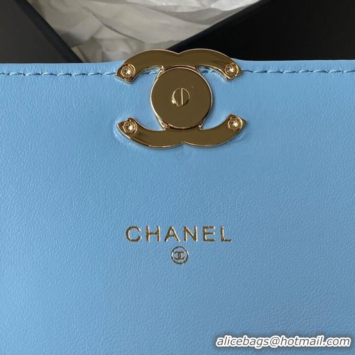 Good Product Chanel CLUTCH WITH CHAIN AP2758 blue