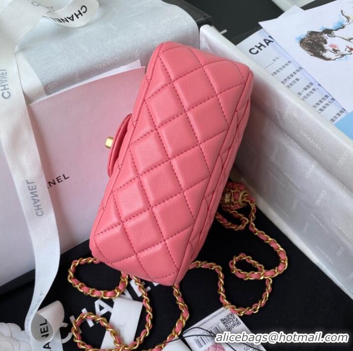 Reasonable Price Chanel MINI Flap Bag Original Sheepskin Leather AS1786 pink