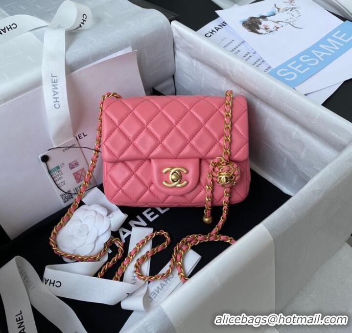 Reasonable Price Chanel MINI Flap Bag Original Sheepskin Leather AS1786 pink