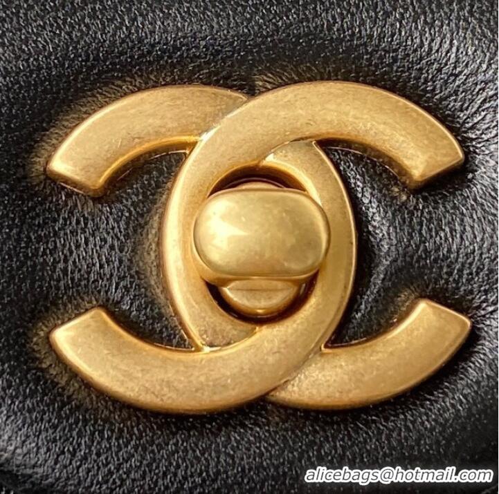 Shop Grade Chanel MINI Flap Bag Original Sheepskin Leather AS1786 black