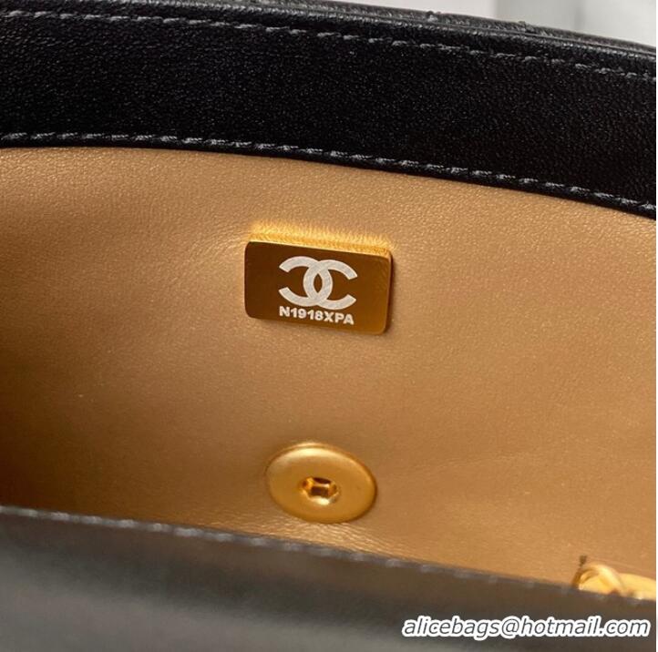 Shop Grade Chanel MINI Flap Bag Original Sheepskin Leather AS1786 black