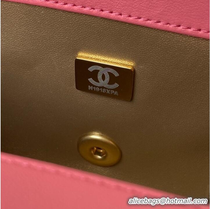 Good Product Chanel small Flap Bag Original Sheepskin Leather AS1787 pink