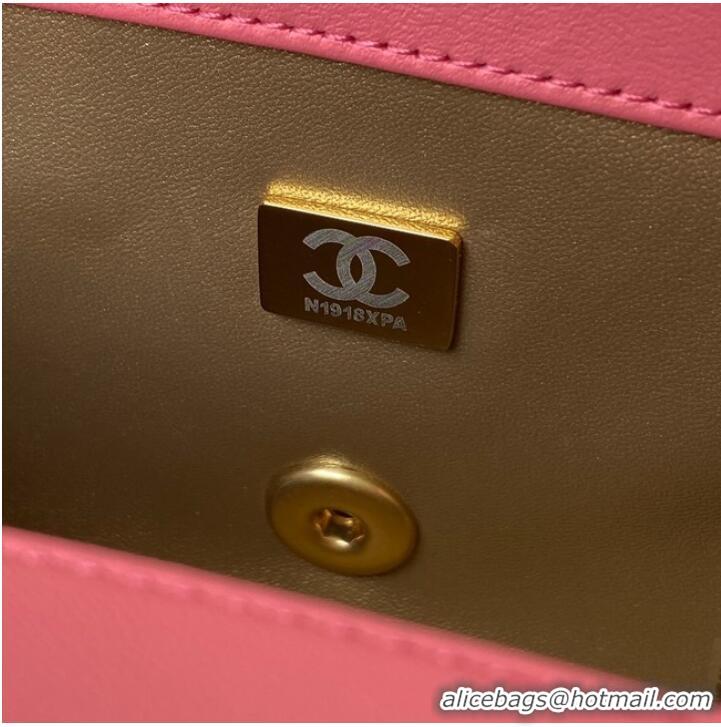 Good Product Chanel small Flap Bag Original Sheepskin Leather AS1787 pink