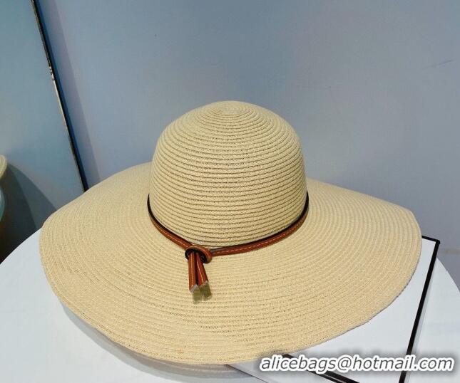 Most Popular Loewe Straw Wide Brim Bucket Hat 0310123 Beige 2022