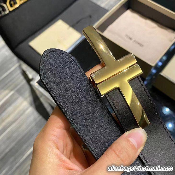 Top Quality Tom Ford Original Leather Belt TF8520 Black