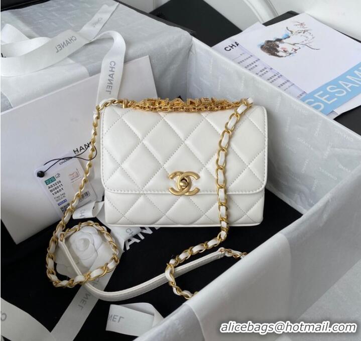 Buy Inexpensive Chanel MINI FLAP BAG AS3239 white