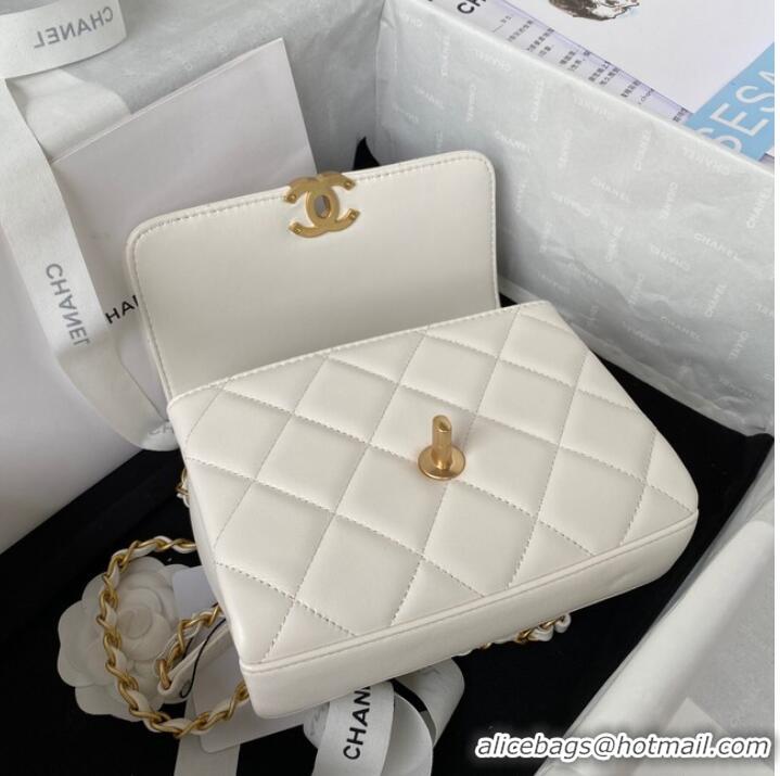 Buy Inexpensive Chanel MINI FLAP BAG AS3239 white