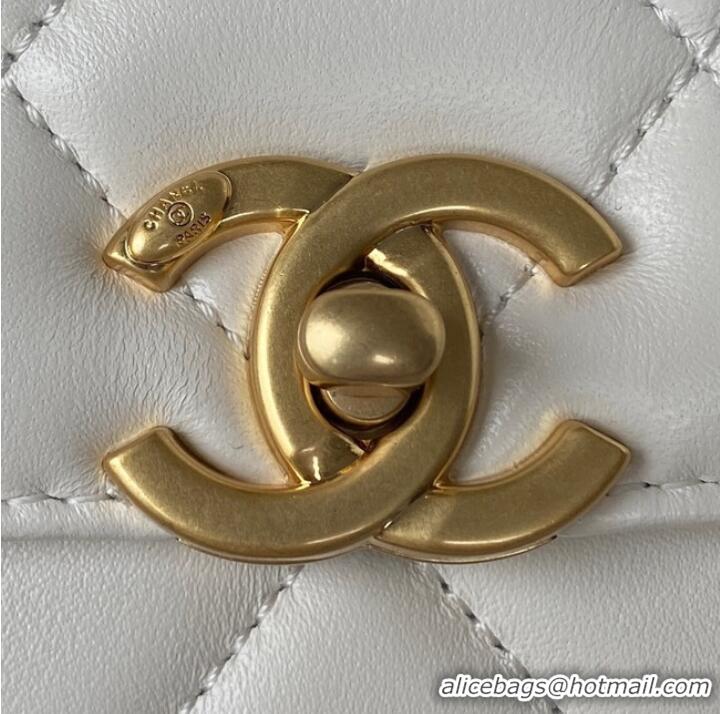 Buy Inexpensive Chanel MINI FLAP BAG AS3239 white