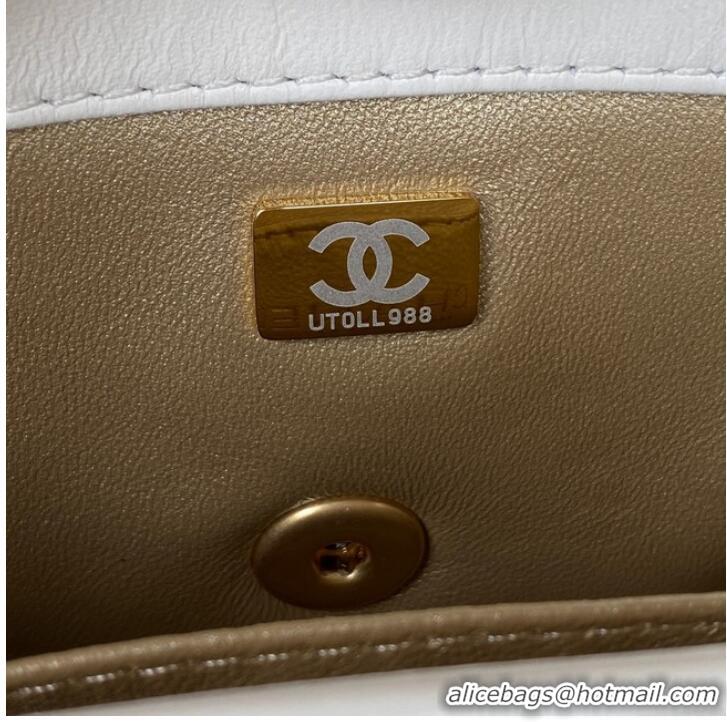 Buy Inexpensive Chanel MINI FLAP BAG AS3239 white