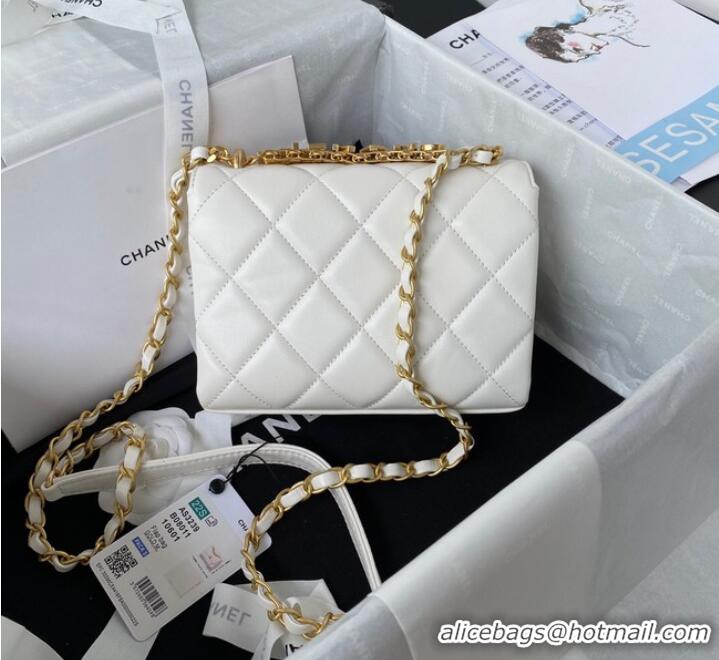 Buy Inexpensive Chanel MINI FLAP BAG AS3239 white