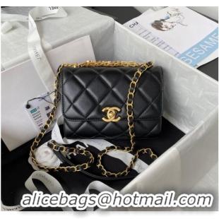 Buy Grade Chanel MINI FLAP BAG AS3239 black