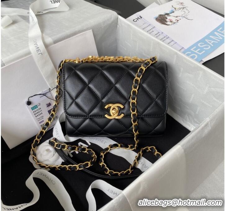 Buy Grade Chanel MINI FLAP BAG AS3239 black