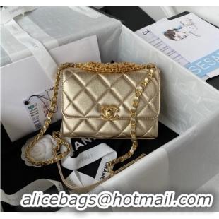 Promotional Chanel MINI FLAP BAG AS3239 gold