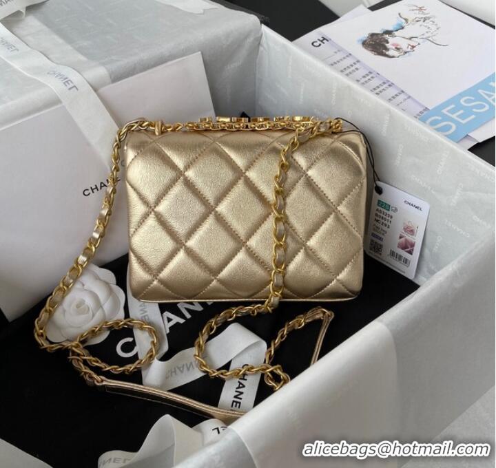 Promotional Chanel MINI FLAP BAG AS3239 gold