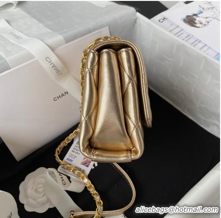 Promotional Chanel MINI FLAP BAG AS3239 gold