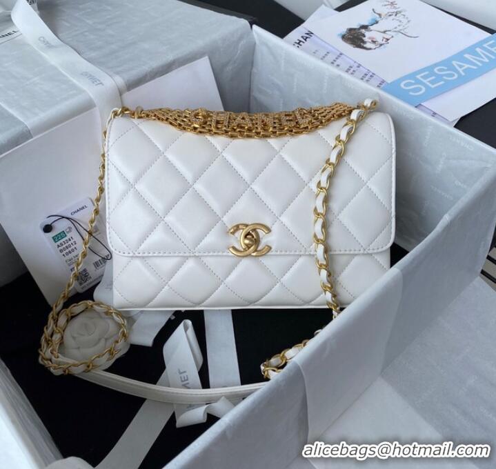 Top Quality Chanel SMALL FLAP BAG AS3241 white