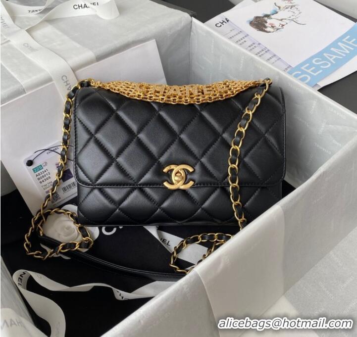 Reasonable Price Chanel SMALL FLAP BAG AS3241 black