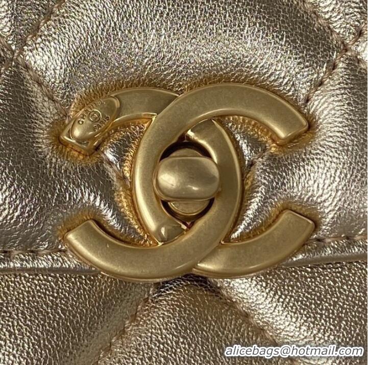 New Style Chanel SMALL FLAP BAG AS3241 gold