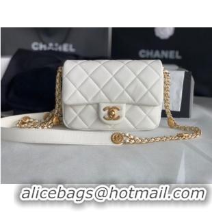 Super Quality Chanel SMALL FLAP BAG AS3369 white