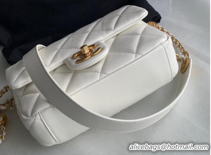 Super Quality Chanel SMALL FLAP BAG AS3369 white