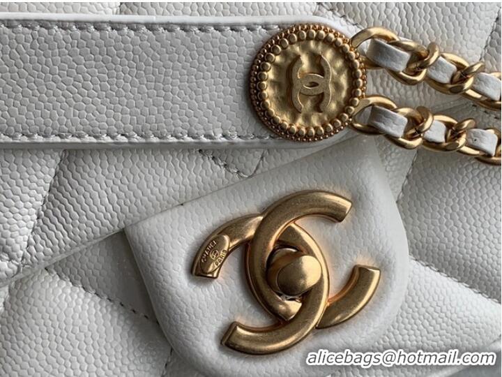 Super Quality Chanel SMALL FLAP BAG AS3369 white