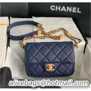 Good Product Chanel SMALL FLAP BAG AS3369 Royal Blue