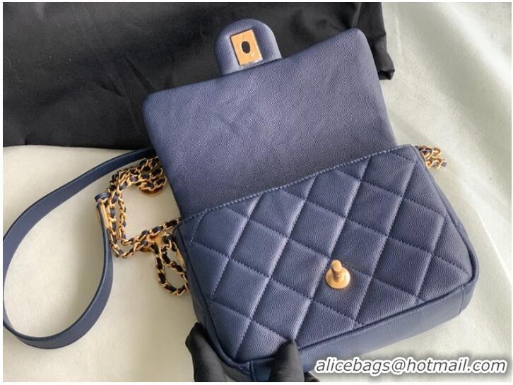 Good Product Chanel SMALL FLAP BAG AS3369 Royal Blue