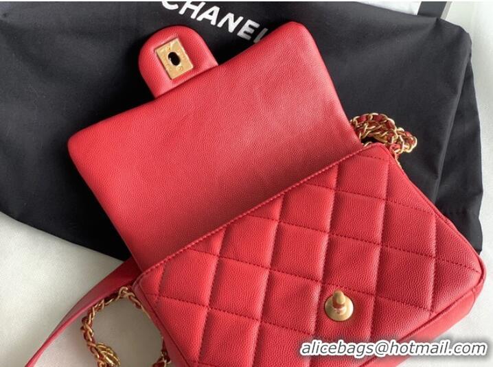 Super Quality Chanel SMALL FLAP BAG AS3369 Burgundy