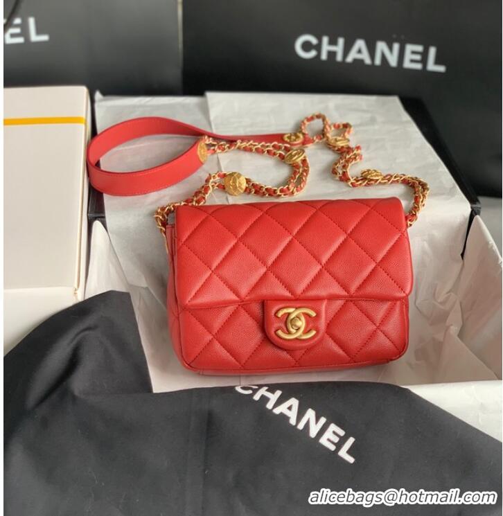 Super Quality Chanel SMALL FLAP BAG AS3369 Burgundy