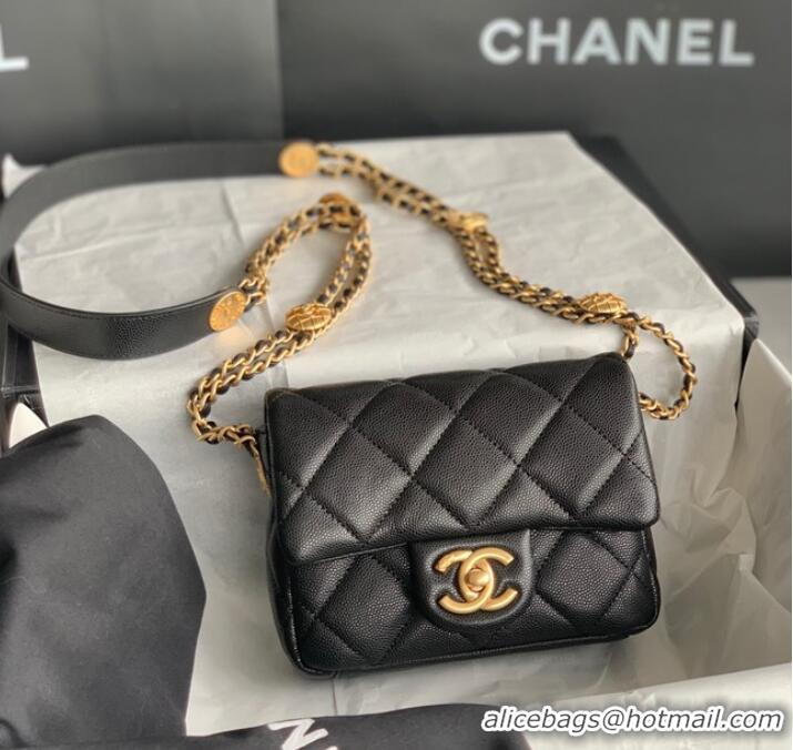 Shop Best Quality Chanel MINI FLAP BAG AS3368 black