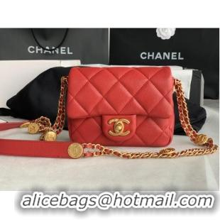 Original Cheap Chanel MINI FLAP BAG AS3368 Burgundy