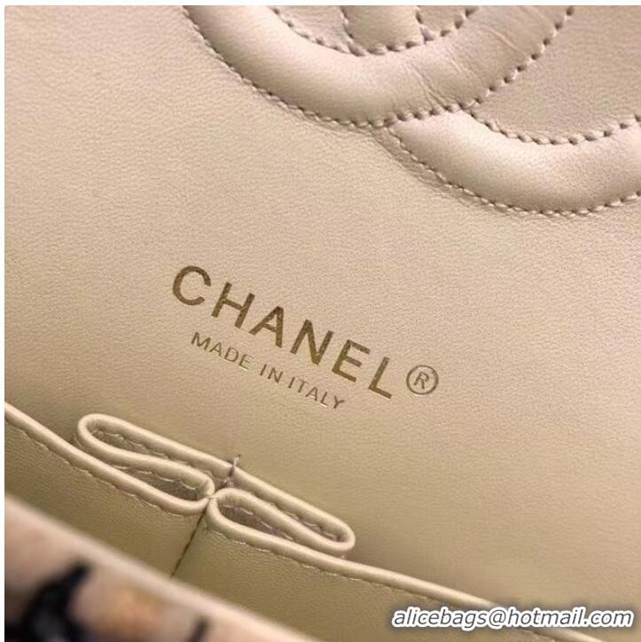 Cheapest Chanel CLASSIC HANDBAG A01112 green& gold