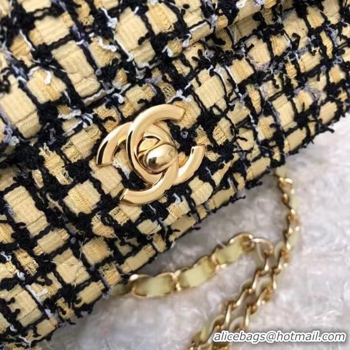 Pretty Style Chanel CLASSIC HANDBAG A01116 green& gold