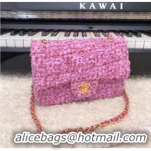 Promotional Chanel CLASSIC HANDBAG A01116 Dark Pink& gold