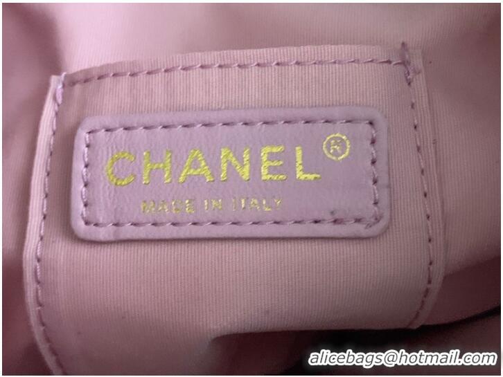 Shop Promotional Chanel Calfskin Backpack Original Leather AS3211 pink