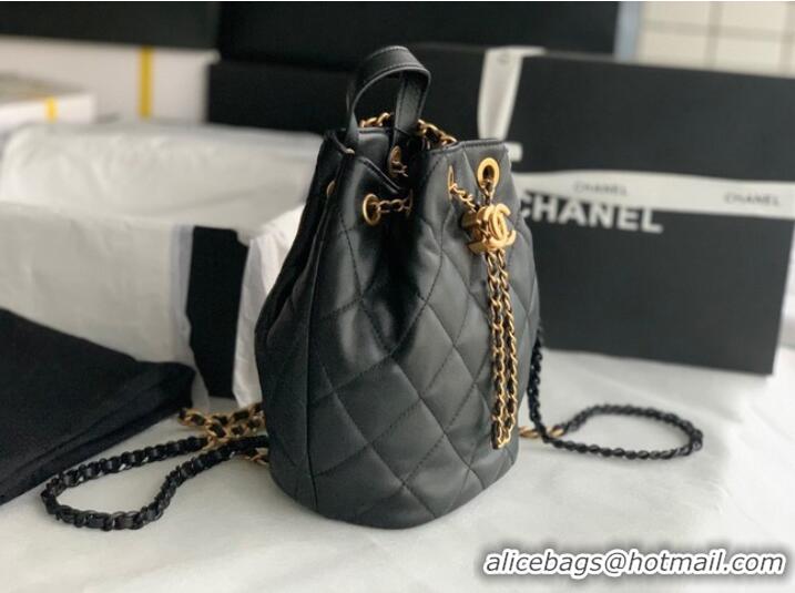 Buy Classic Chanel Calfskin Backpack Original Leather AS3211 black