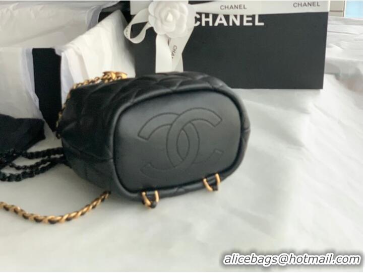 Buy Classic Chanel Calfskin Backpack Original Leather AS3211 black