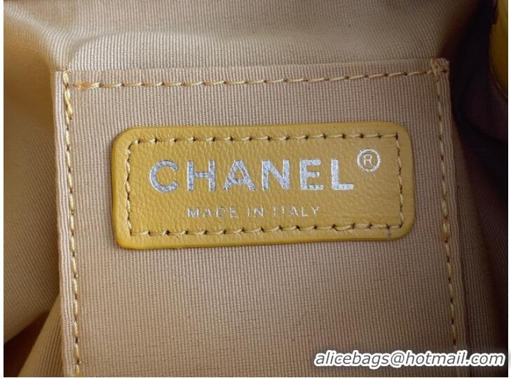 Good Quality Chanel Calfskin Backpack Original Leather AS3211 yellow