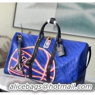 Affordable Price Louis Vuitton KEEPALL BANDOULIERE 55 M21105 Blue