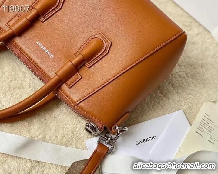 Promotional Givenchy Grained Original Calfskin Small Antigona Bag BB0273 brown