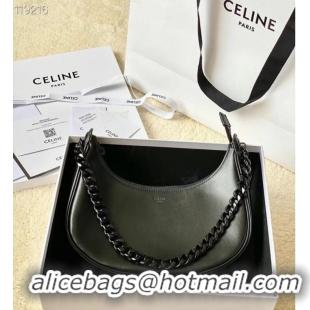 Top Quality Celine MEDIUM AVA CHAIN IN SMOOTH CALFSKIN 199583 BLACK