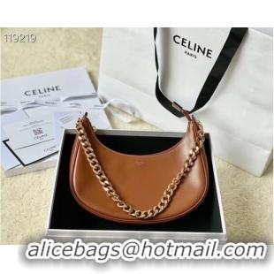 Shop Grade Celine MEDIUM AVA CHAIN IN SMOOTH CALFSKIN 199583 TAN